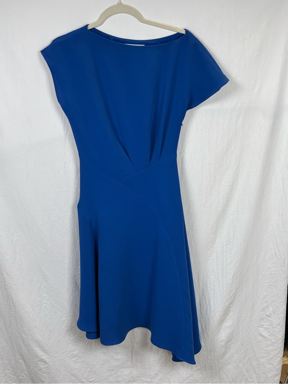 Reiss Victoria US 4 UK 8 Asymmetrical Royal Blue Women's Dress